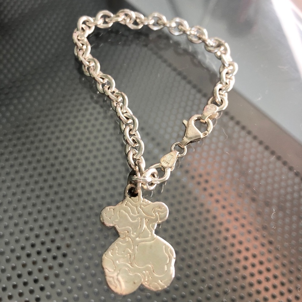 TOUS sterling silver bear charm bracelet original